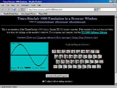 sinclair zx81 emulator windoww